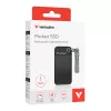 Verbatim Pocket SSD USB 3.2 Gen 2 1 TB Negro/Gris