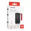 Verbatim Pocket SSD USB 3.2 Gen 2 1 TB Negro/Rojo, 1 TB, USB Type-C, 3.2 Gen 2 (3.1 Gen 2), 1000 MB/s, 10 Gbit/s, Negro, Rojo