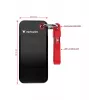 Verbatim Pocket SSD USB 3.2 Gen 2 2 TB Negro/Rojo