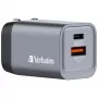 Verbatim GNC-35 Cargador GaN 35W con 1 x USB-C PD 35W / 1 x USB-A QC 3.0 (EU/UK/US)