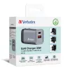 Verbatim GNC-35 Cargador GaN 35W con 1 x USB-C PD 35W / 1 x USB-A QC 3.0 (EU/UK/US)