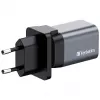 Verbatim GNC-35 Cargador GaN 35W con 1 x USB-C PD 35W / 1 x USB-A QC 3.0 (EU/UK/US)