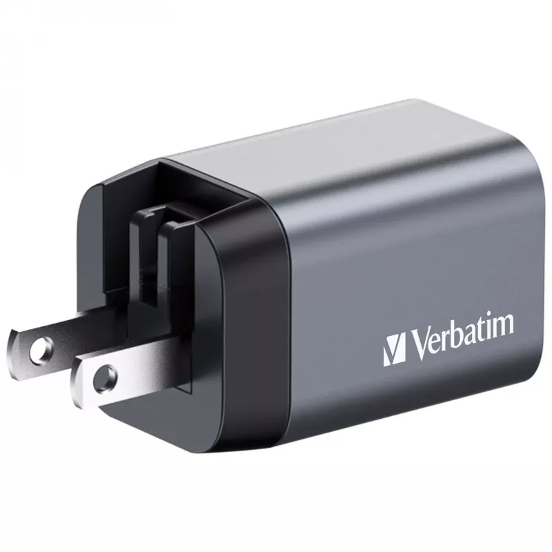 Verbatim GNC-35 Cargador GaN 35W con 1 x USB-C PD 35W / 1 x USB-A QC 3.0 (EU/UK/US)