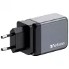 Verbatim GNC-65 Cargador GaN 65W con 2 x USB-C PD 65W / 1 x USB-A QC 3.0 (EU/UK/US)