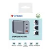Verbatim GNC-65 Cargador GaN 65W con 2 x USB-C PD 65W / 1 x USB-A QC 3.0 (EU/UK/US)