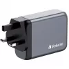 Verbatim GNC-100 Cargador GaN 100W con 2 x USB-C PD 100W / 1 x USB-C PD 65W / 1 x USB-A QC 3.0 (EU/UK/US)
