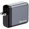 Verbatim GNC-140 Cargador GaN 140 W con 2 x USB-C PD 140 W / 1 x USB-C PD 20 W / 1 x USB-A QC 3.0 (EU/UK/US)