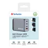 Verbatim GNC-240 Cargador GaN 240 W con 1 x USB-C 140 W / 1 x USB-C 100 W / 1 x USB-C 65 W / 1 x USB-A QC 3.0 (EU/UK/US)