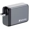 Verbatim GNC-240 Cargador GaN 240 W con 1 x USB-C 140 W / 1 x USB-C 100 W / 1 x USB-C 65 W / 1 x USB-A QC 3.0 (EU/UK/US)