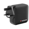 Verbatim Cargador Mini GaN 165W 4 puertos con conector US y adaptadores EU y UK