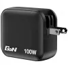 Verbatim Cargador GaN 100W universal negro carga rápida CA uso en interiores