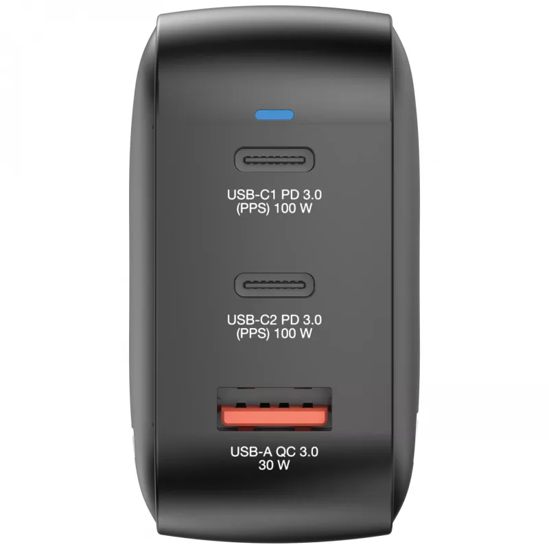 Verbatim Cargador GaN 100W universal negro carga rápida CA uso en interiores
