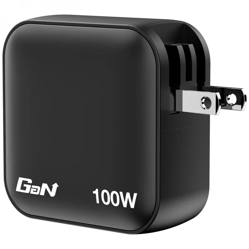 Verbatim Cargador Mini GaN 100W 4 puertos con conector US y adaptadores EU y UK