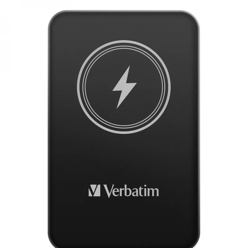 Powerbank VERBATIM Charge AnA Go 5000 mAh magnética inalámbrica, Negro
