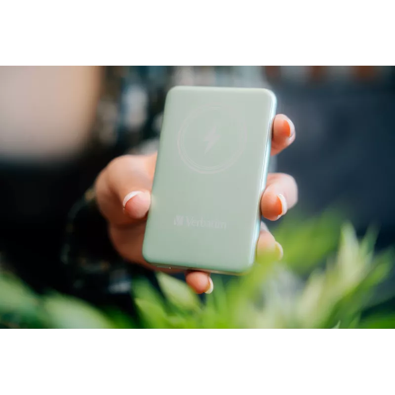 Verbatim Charge 'n' Go Powerbank magnética inalámbrica 5000 mAh Verde