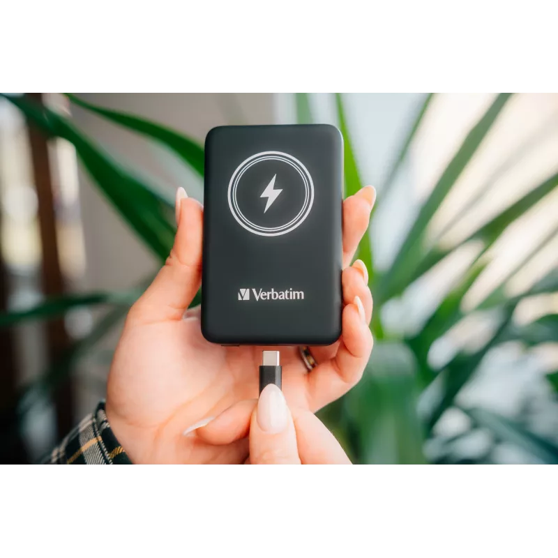 Verbatim Charge 'n' Go Powerbank magnética inalámbrica 10000mAh Negro
