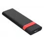 Verbatim Kit carcasa SSD M.2 NVMe, carcasa SSD, M.2, PCI Express, 10 Gbit/s, conectividad USB, Negro, Rojo