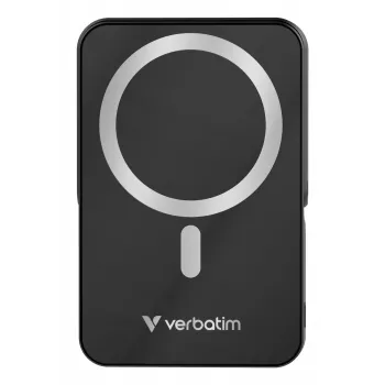 Verbatim Charge 'n' Go Powerbank magnética inalámbrica con soporte – 10000 mAh Negro