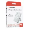 Verbatim Charge 'n' Go Powerbank magnética inalámbrica con soporte – 10000 mAh Azul