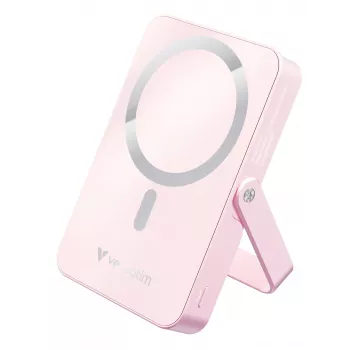 Verbatim Charge 'n' Go Powerbank magnética inalámbrica con soporte – 10000 mAh Rosa