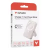Verbatim Charge 'n' Go Powerbank magnética inalámbrica con soporte – 10000 mAh Rosa