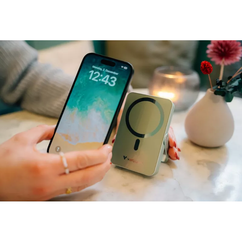 Verbatim Charge 'n' Go Powerbank magnética inalámbrica con soporte – 10000 mAh Rosa