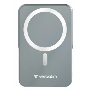 Verbatim Charge 'n' Go Powerbank magnética inalámbrica con soporte – 10000 mAh Gris