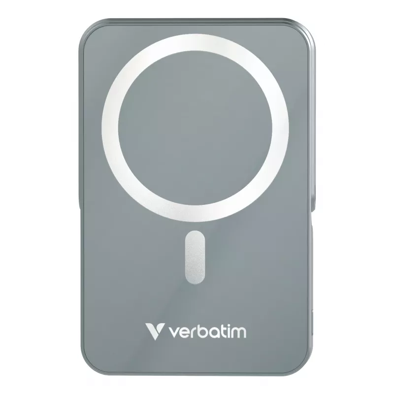Verbatim Charge 'n' Go Powerbank magnética inalámbrica con soporte – 10000 mAh Gris