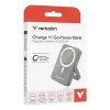 Verbatim Charge 'n' Go Powerbank magnética inalámbrica con soporte – 10000 mAh Gris
