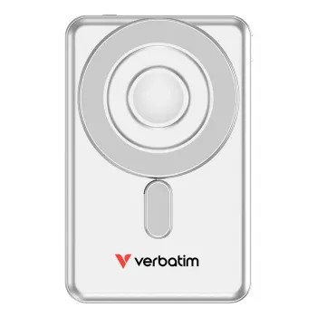 Verbatim Charge'n'Go 2C Powerbank 5000 mAh Plata, 5000 mAh, Polímero de litio (LiPo), Adaptive Fast Charging, Power Delivery 3.0, Quick Charge 3.0, carga inalámbrica, 3,85 V, 20 W