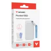 Verbatim Pocket SSD USB 3.2 Gen 2 1 TB Blanco/Azul claro con dos fundas de goma