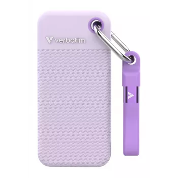 Verbatim Pocket SSD USB 3.2 Gen 2 1TB Morado con dos fundas de goma