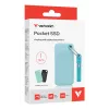 Verbatim Pocket SSD USB 3.2 Gen 2 1 TB Polar Blue con dos fundas de goma