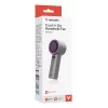 Verbatim Cool’n’Go IceTouch ventilador de mano Gris/Lila, Gris, Lila, 1 ventilador, ventilador de mano, 1 ud., 8 W, Ion de litio (Li-Ion)