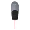 Verbatim Focus presentador inalámbrico con puntero láser rojo, RF, USB, 30 m, Negro, Plata