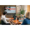 Verbatim Focus presentador inalámbrico con puntero láser rojo, RF, USB, 30 m, Negro, Plata