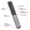 Verbatim Agenda presentador inalámbrico con puntero láser rojo, RF, USB, 100 m, Negro, Plata