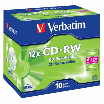 Verbatim CD-RW 12x 700 MB 10 uds.