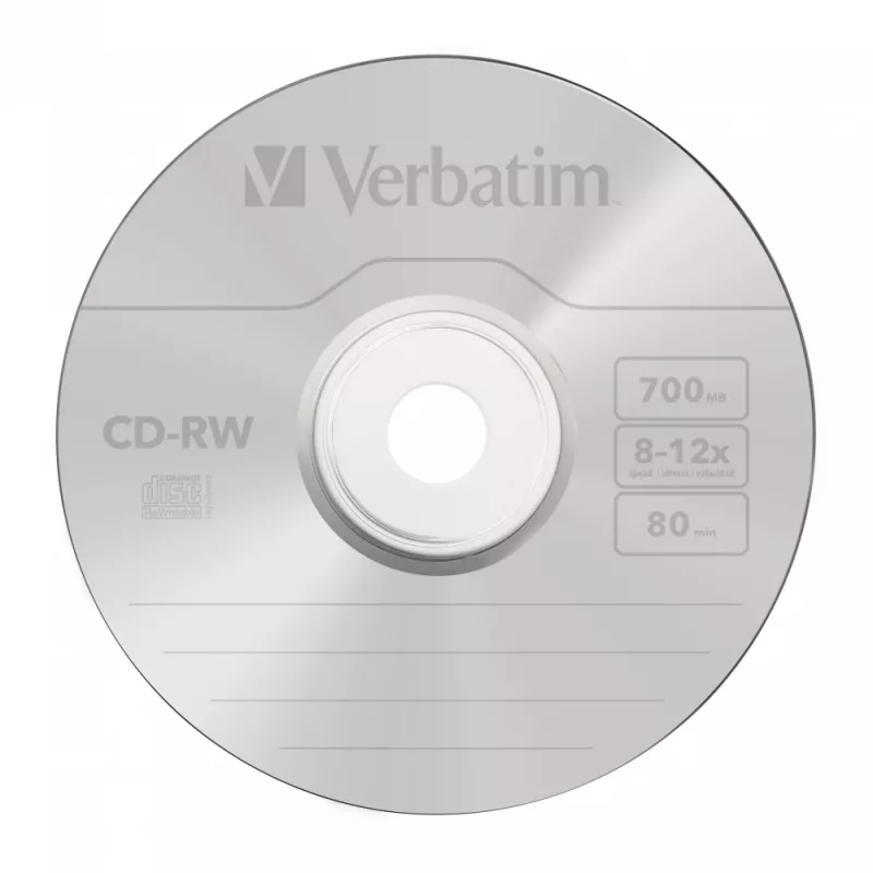 Verbatim CD-RW 12x 700 MB 10 uds.