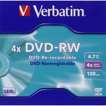 Verbatim VB-DMW44JC, DVD-RW, 120 mm, funda Jewel Case, 1 ud., 4,7 GB