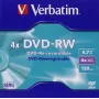 Verbatim DVD-RW 4,7 GB 4x, Jewel Case, 5 uds. (43285)
