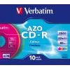 Verbatim CD-R AZO Colours 700 MB 48x 10 uds.