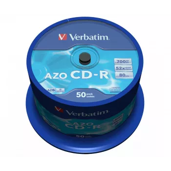 Verbatim CD-R AZO Crystal 700 MB 52x 50 uds.