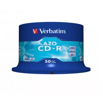 Verbatim CD-R AZO Crystal 700 MB 52x 50 uds.