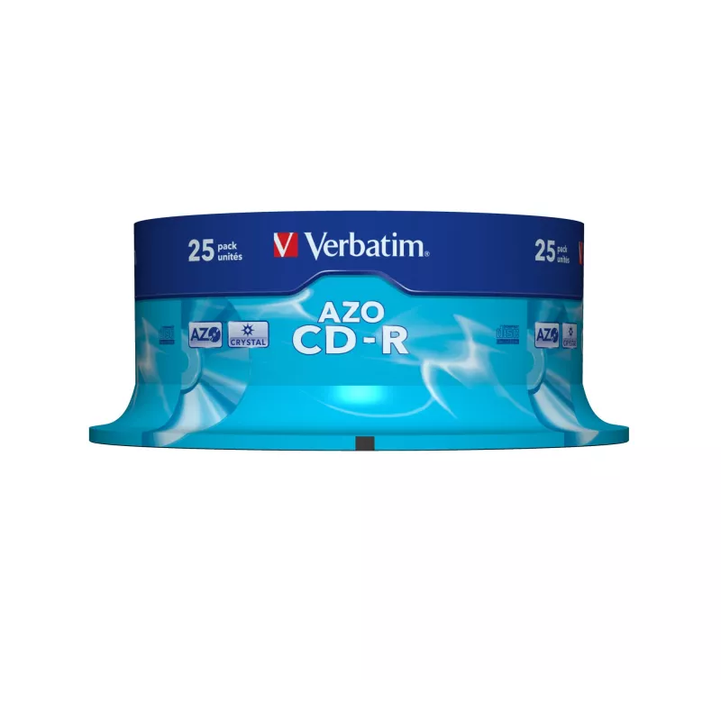 Verbatim CD-R AZO Crystal 700 MB 52x 25 uds.