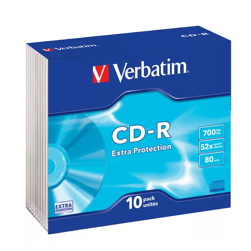 Verbatim CD-R Extra Protection 700 MB 52x 10 uds.