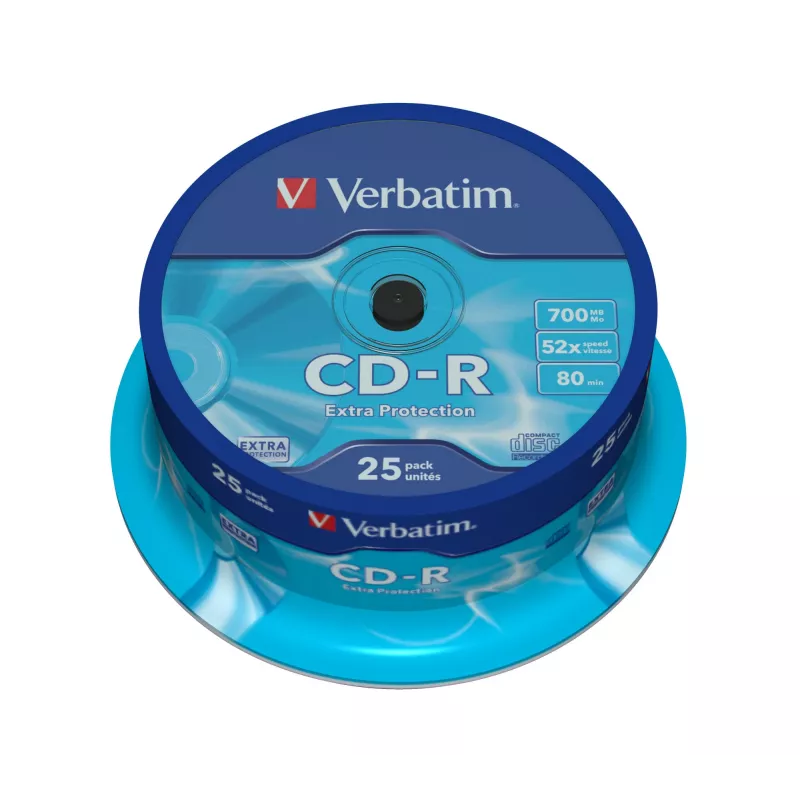 Verbatim CD-R Extra Protection 700 MB 52x 25 uds.
