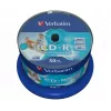 Verbatim CD-R AZO Wide Inkjet Printable no ID 700 MB 52x 50 uds.