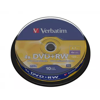 Verbatim DVD+RW Matt Silver 4,7 GB 10 uds.