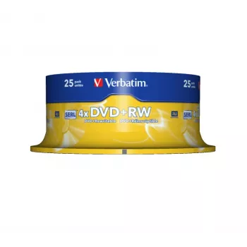 Verbatim DVD+RW Matt Silver 4,7 GB 25 uds.